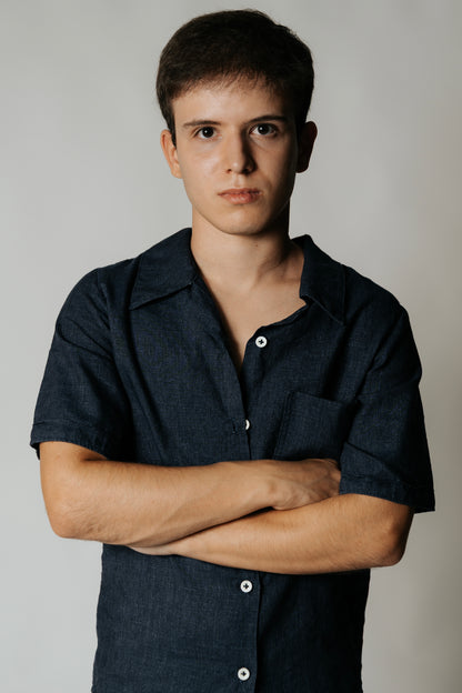 CAMISA DE LINHO AZUL