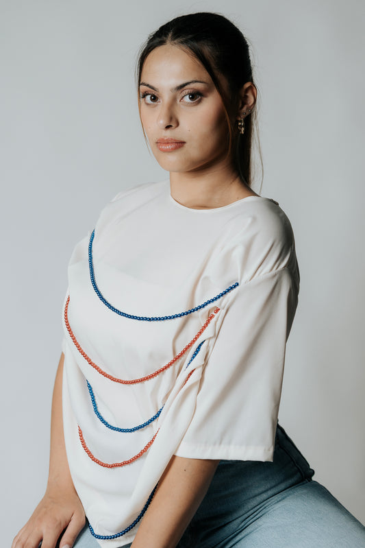 TOP BRANCO COM MISSANGAS