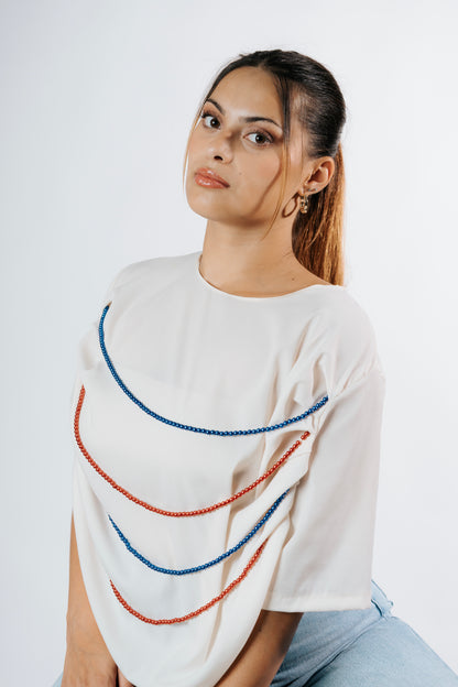 TOP BRANCO COM MISSANGAS